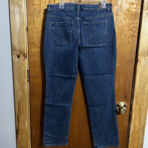 Lee Riders Relaxed Jeans Womens 12 Medium Wash High Rise Straight Leg Denim - Picture 5 of 7